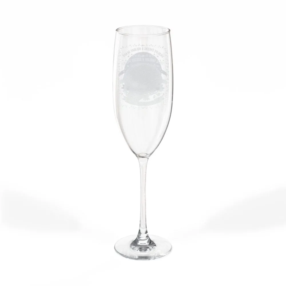 Engraved 8oz Champagne Flute — Personalized Celebration Glass