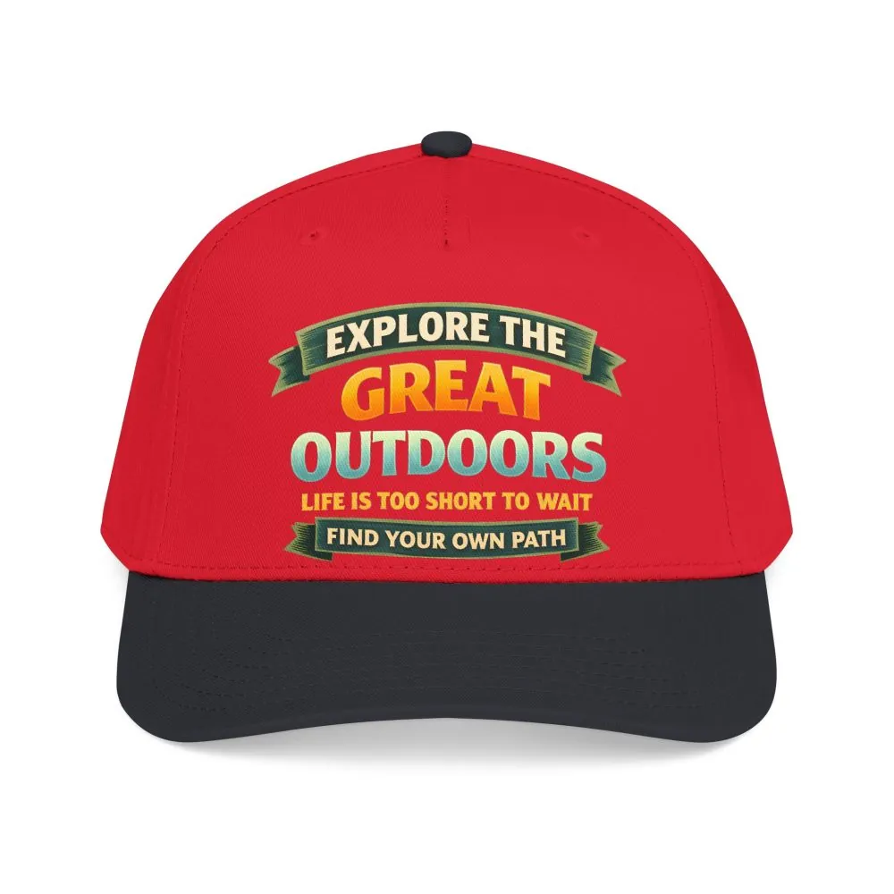 Baseball Cap - "Explore The Great Outdoors" Design Scenic-Line