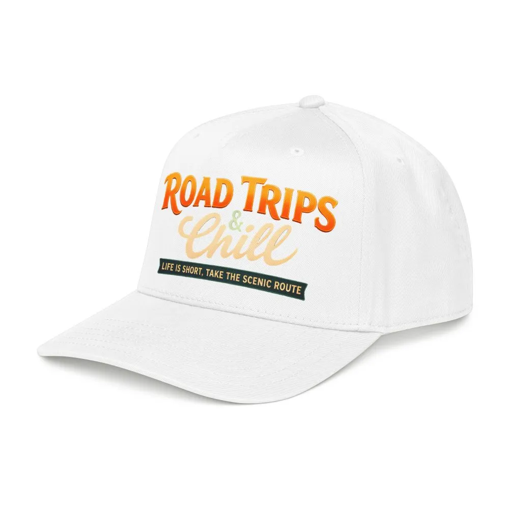 Baseball Cap - "Road Trips And Chill" Design Scenic-Line