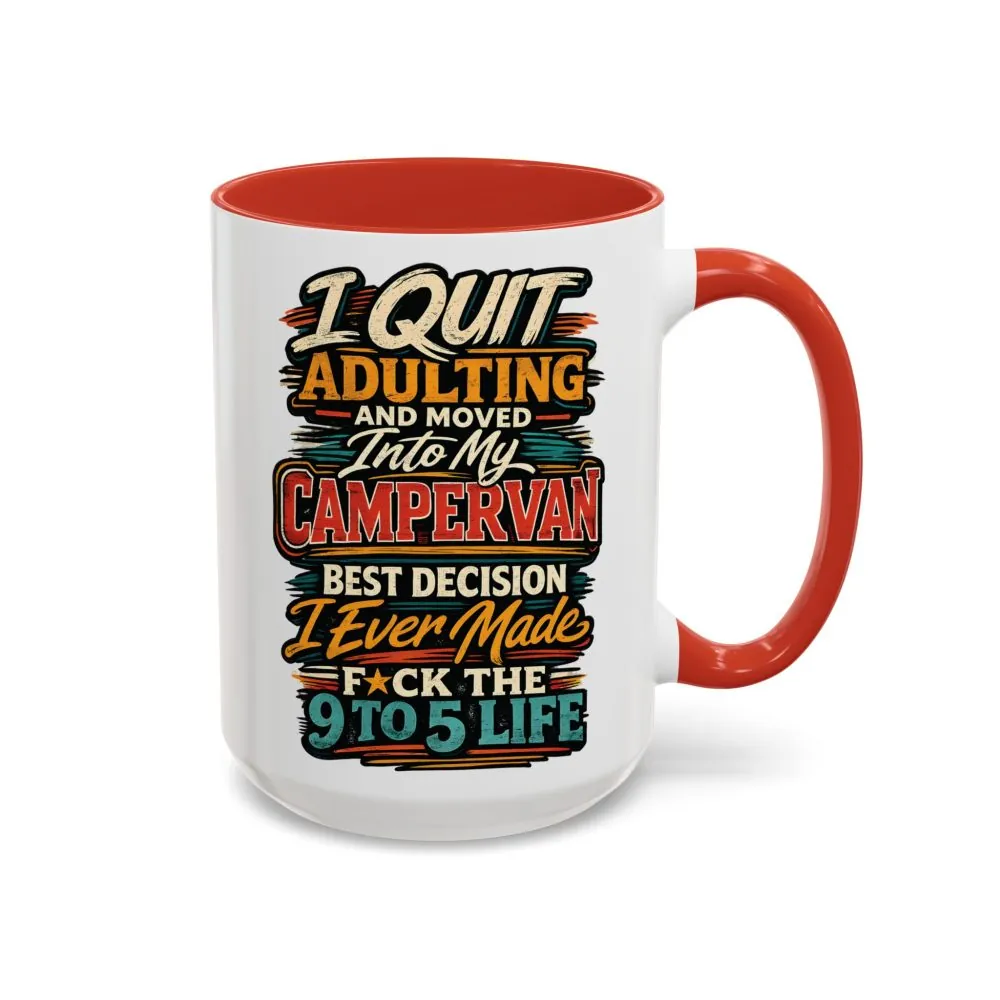 17926072446319455407_2048.jpeg Accent Coffee Mug (11, 15oz) — "I Quit Adulting" Design F**K-Line