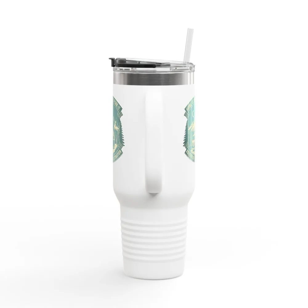 17939481988845872525_2048.jpeg Insulated Travel Mug - "Home Is Where You Park It-Adventure is the destination" (40oz) – Retro Camper Design, Keep Drinks Hot or Cold