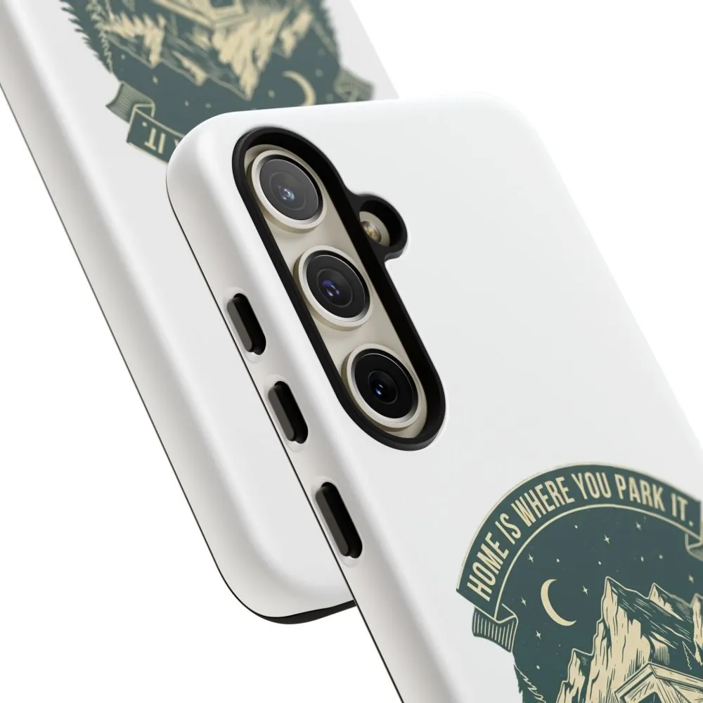 17946203456337640084_2048.jpeg Phone Case — "Home Is Where You Park It-Adventure is the destination" Camper Van Design