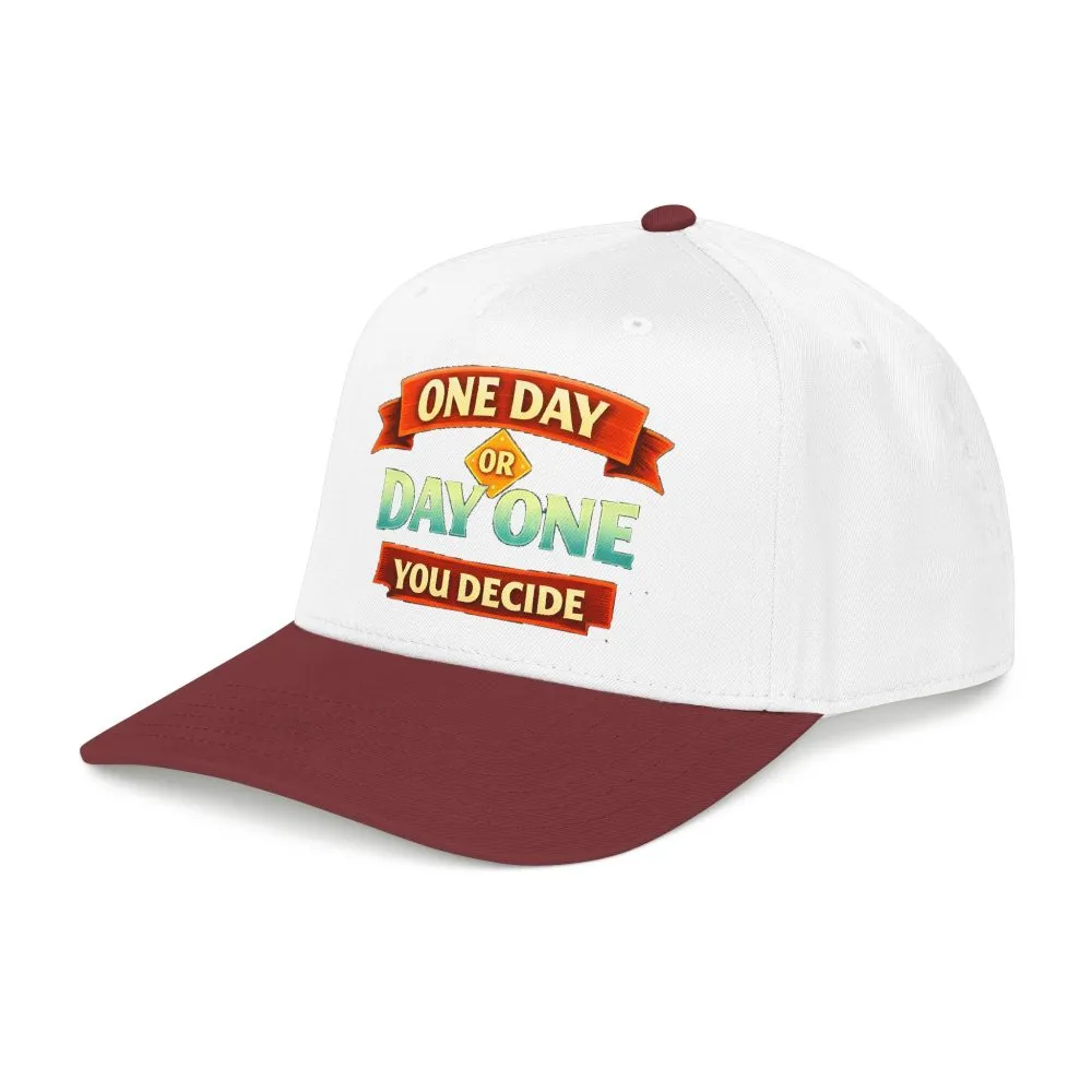 Baseball Cap - "One Day Or Day One" Design Scenic-Line