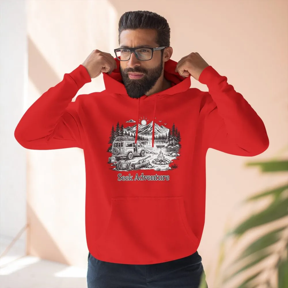 17972676944556105143_2048.jpeg Three-Panel Fleece Hoodie - "Seek Adventure" Design Minimal-Line