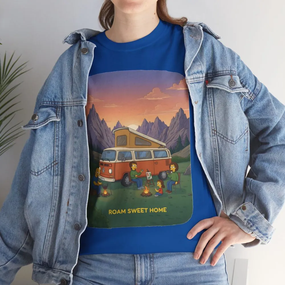 17979687848815858579_2048.jpeg Unisex Heavy Cotton Tee — "Roam Sweet Home" Design Sitcom-Line