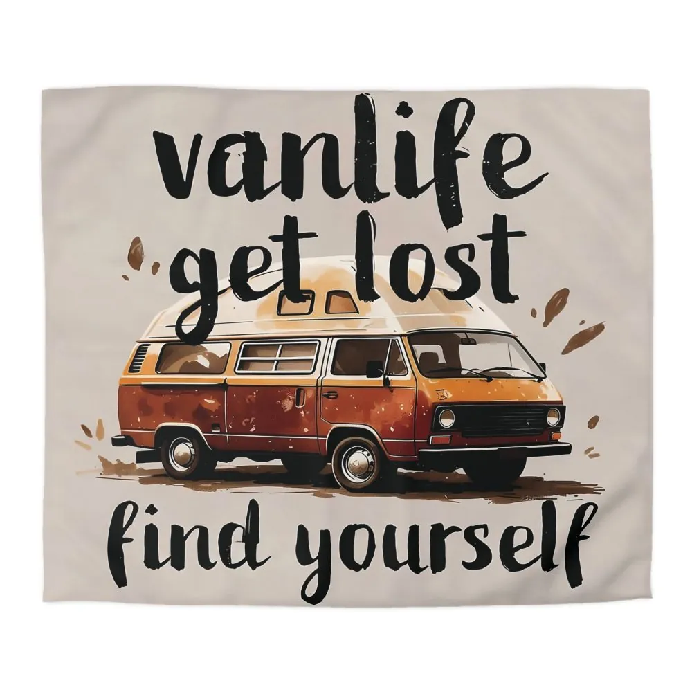 18015007658827867535_2048.jpeg Duvet Cover – “Vanlife Get Lost Find Yourself” Retro Camper Bedding