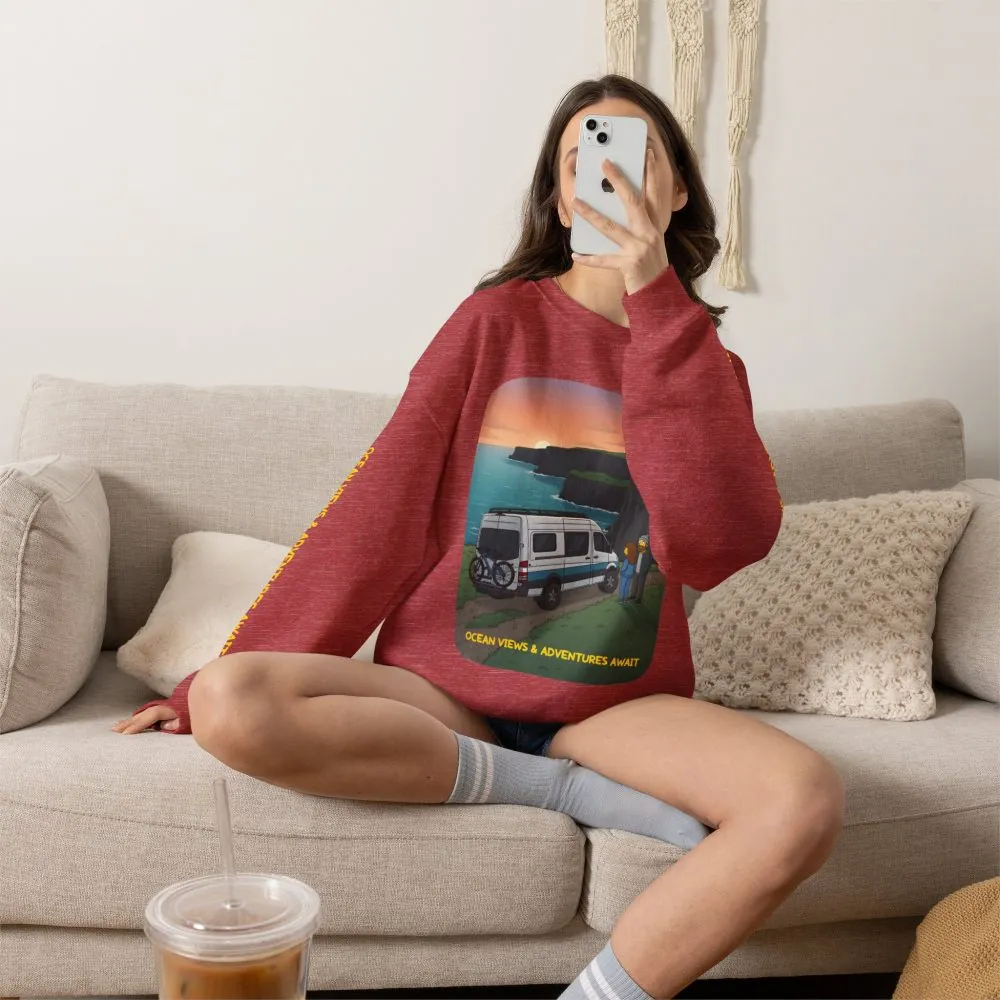 18028826970198496365_2048.jpeg Unisex Heavy Blend™ Crewneck Sweatshirt — "Ocean Views-Adventures Awaits" Design Sitcom-Line