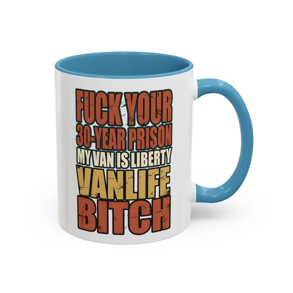 18083895129695170246_2048.jpeg Accent Coffee Mug (11, 15oz) — "Fuck Your 30 Year" Design F**K-Line