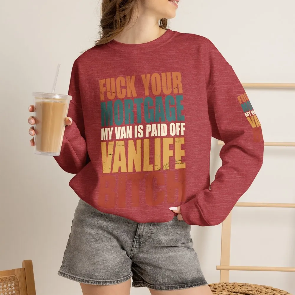 18086749124390880867_2048.jpeg Unisex Heavy Blend™ Crewneck Sweatshirt — "Fuck Your Mortgage" Design F**K-Line