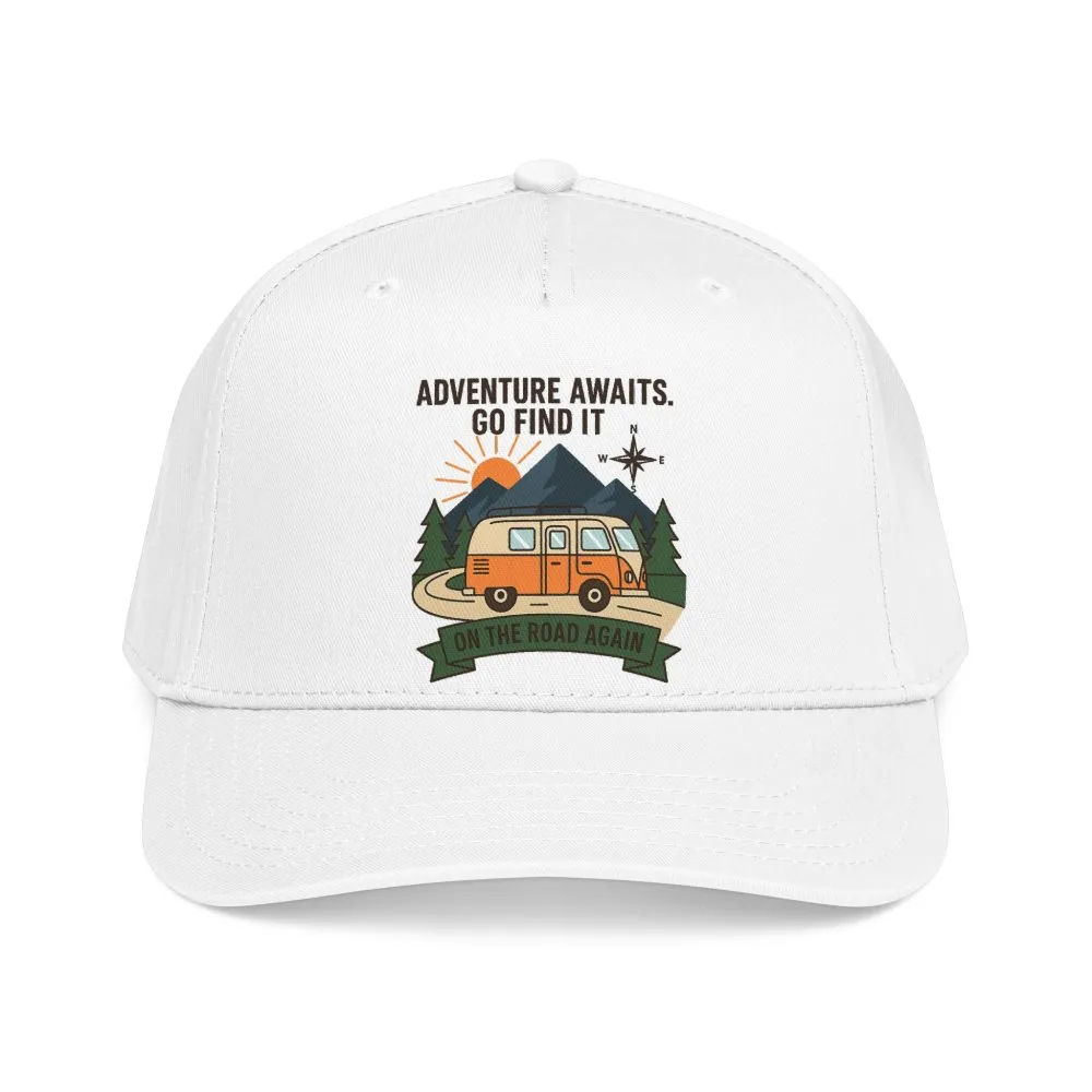 Baseball Cap - "Adventure Awaits" Outdoor Travel Hat