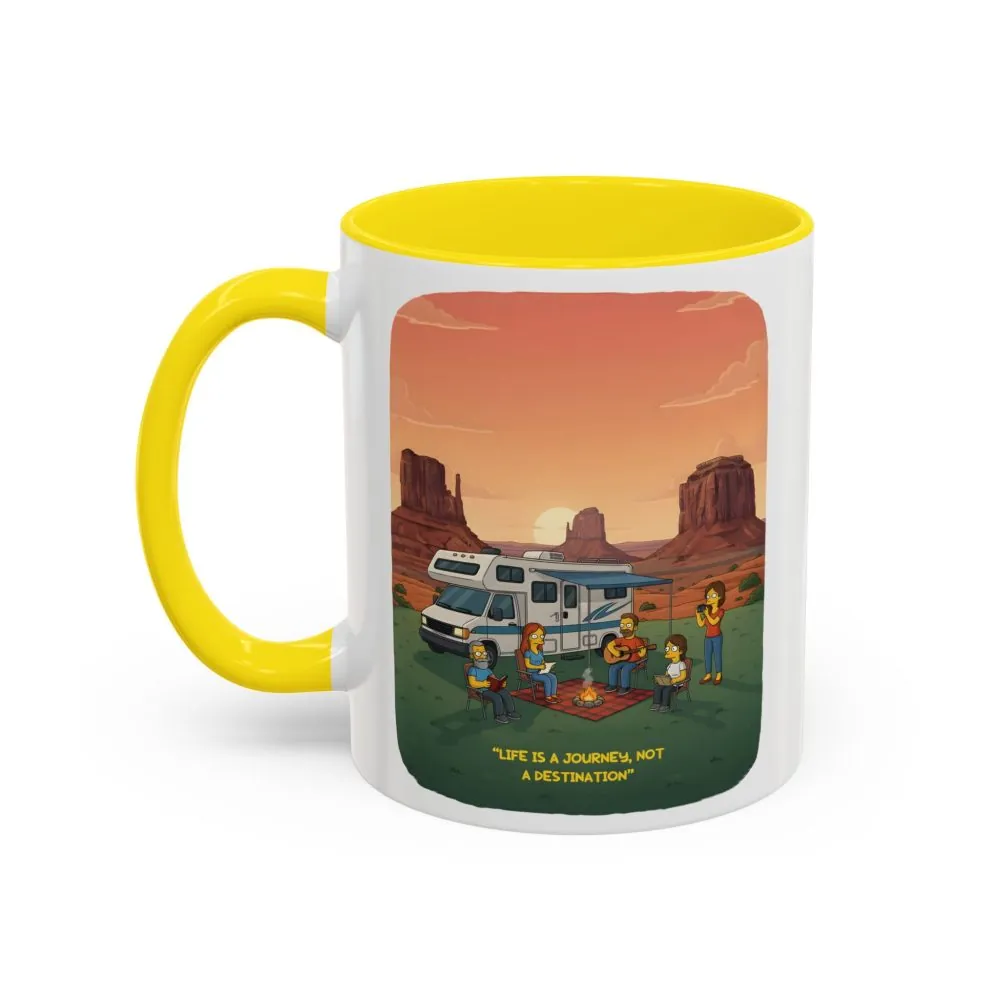18095522561805530295_2048.jpeg Accent Coffee Mug (11, 15oz) — "Life Is A Journey-Not A Destination" Design Sitcom-Line