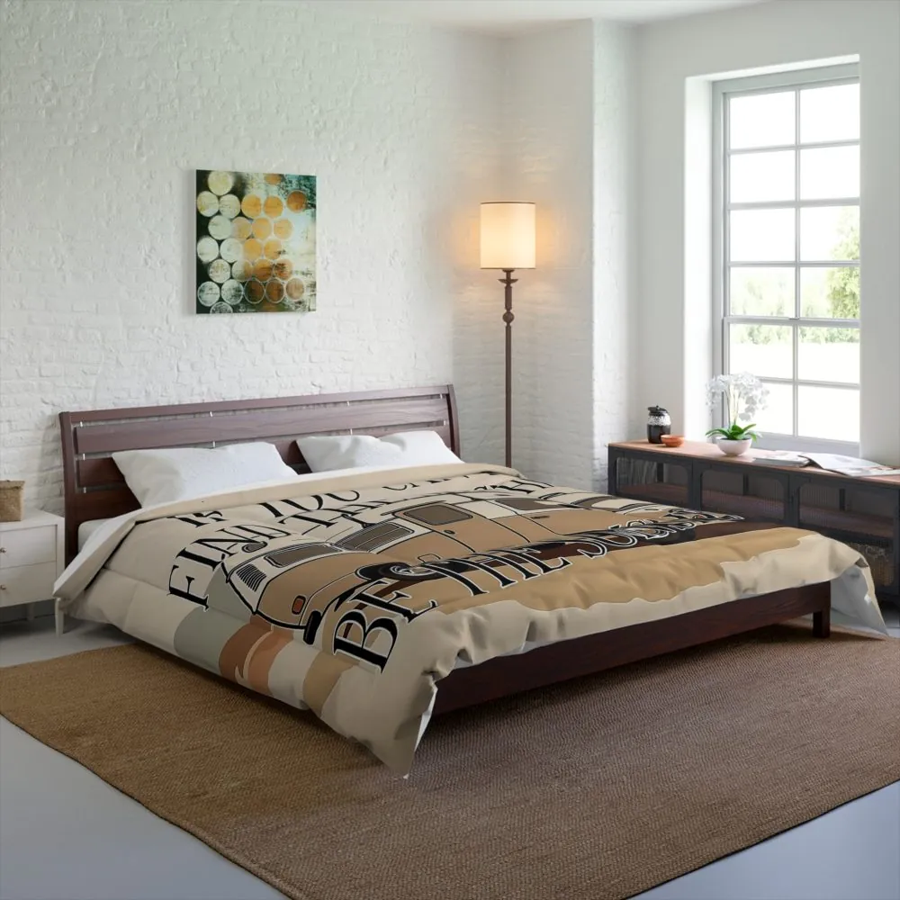 Comforter - "If You Can't Find the Sunshine, Be the Sunshine" Cozy Boho RV Bedding