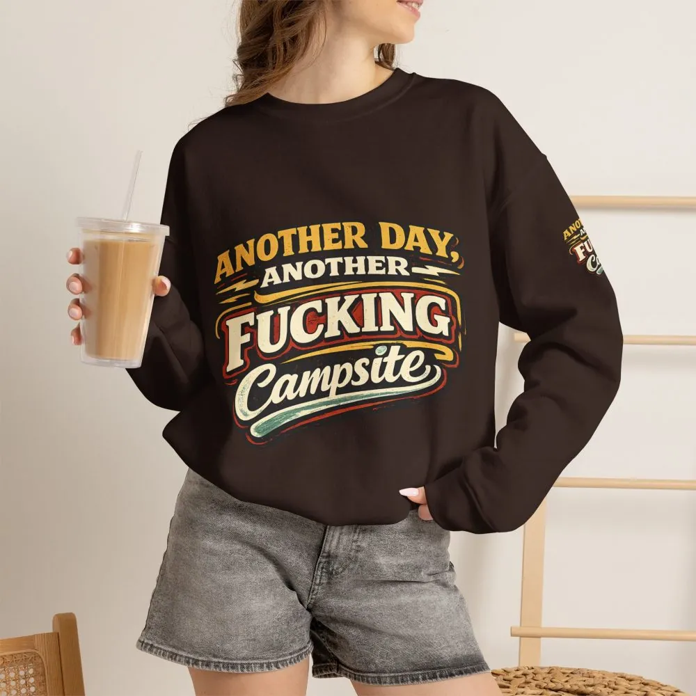 Unisex Heavy Blend™ Crewneck Sweatshirt — "Another Day" Design F**K-Line