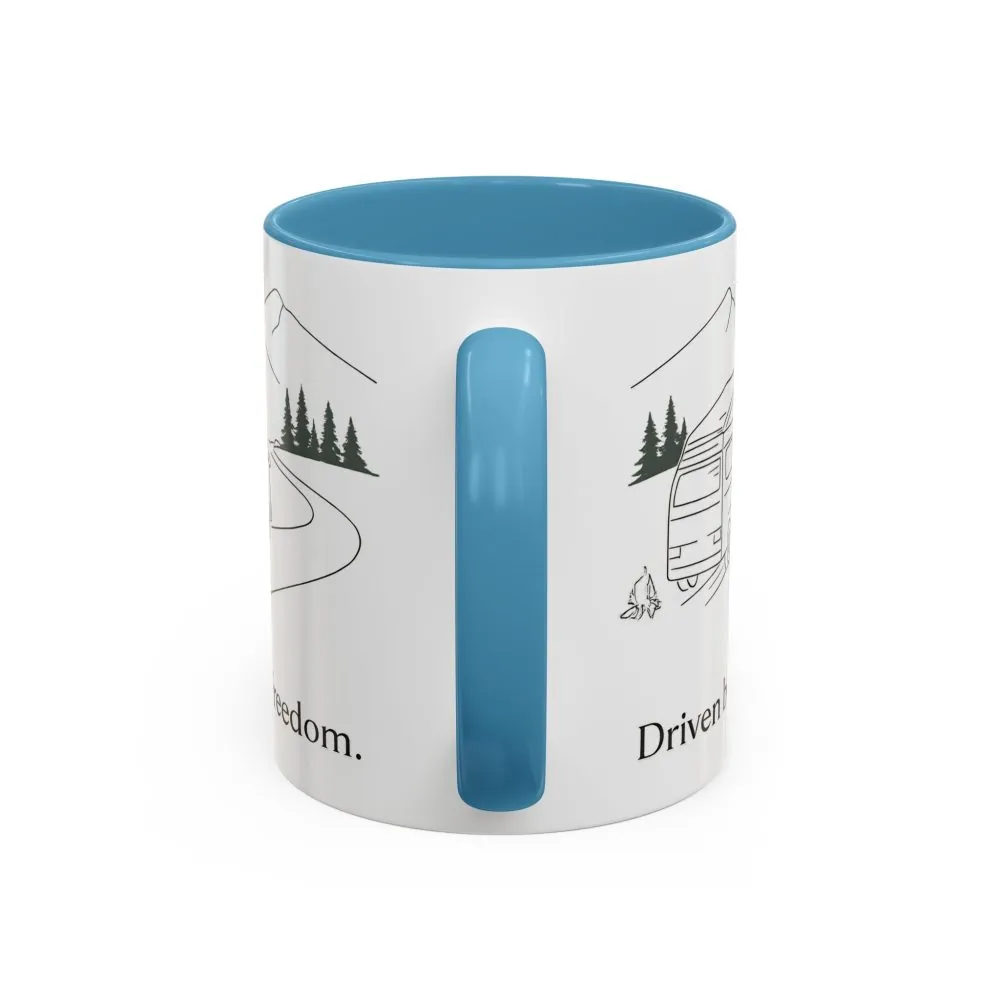 18165622495359333992_2048.jpeg Accent Coffee Mug (11, 15oz) — "Driven By Freedom" Design Minimal-Line