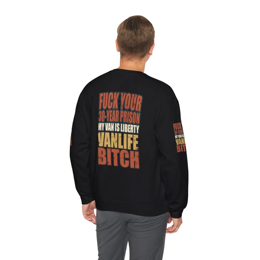 Unisex Heavy Blend™ Crewneck Sweatshirt — "Fuck Your 30 Year" Design F**K-Line