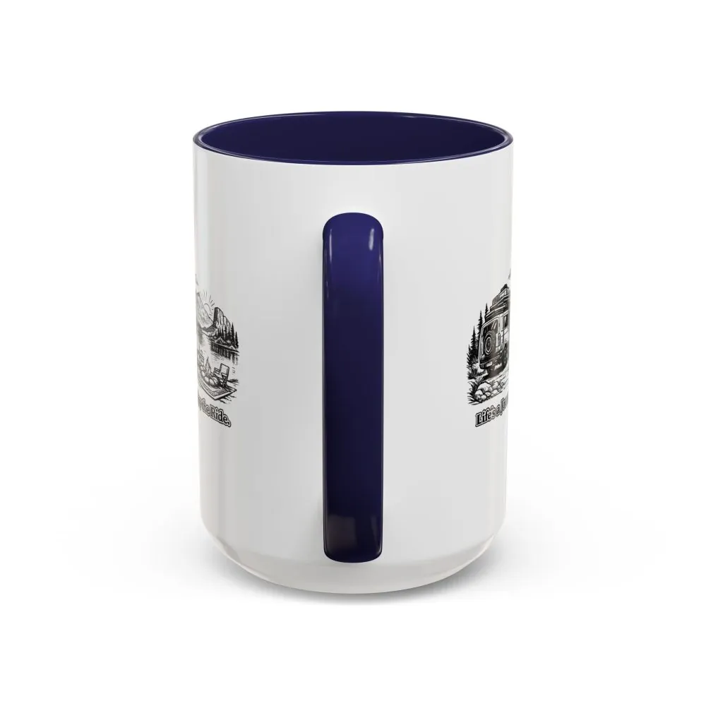 18197714447684370175_2048.jpeg Accent Coffee Mug (11, 15oz) — "Lifes A Journey,Enjoy The Ride" Design Minimal-Line
