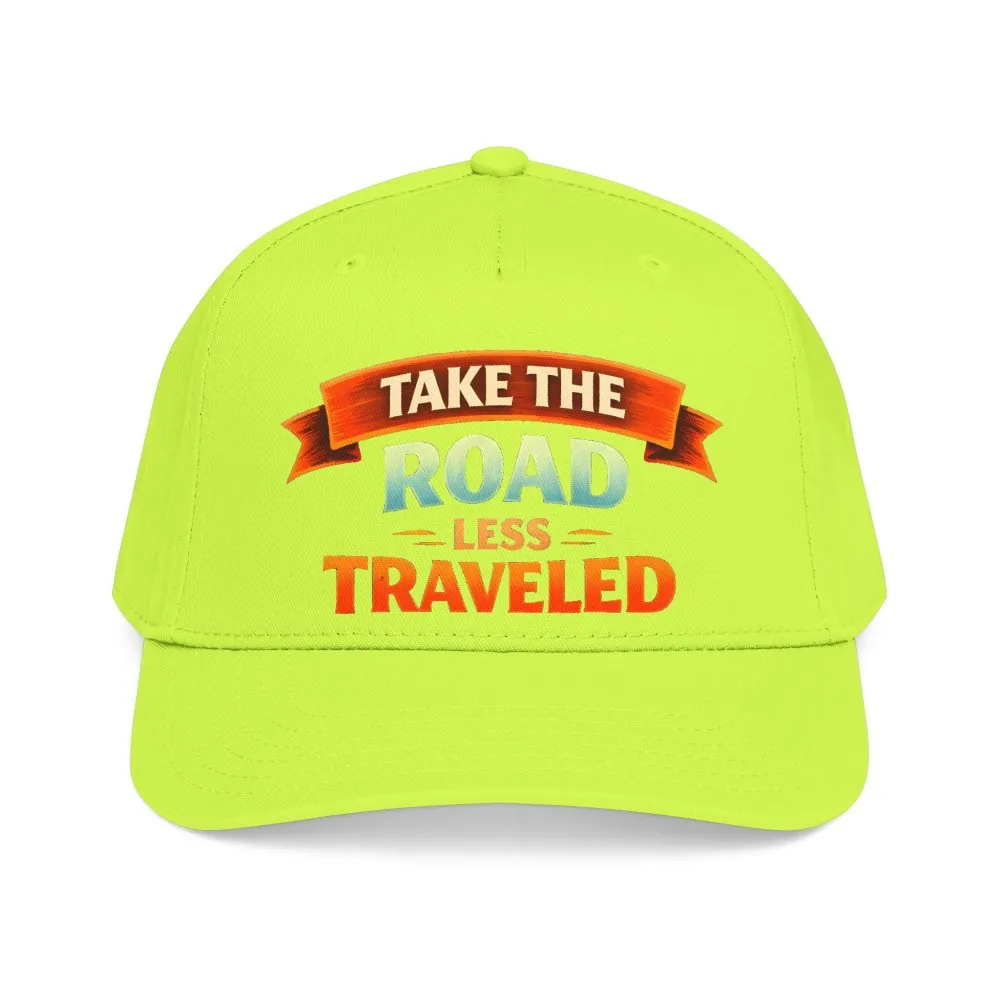 Baseball Cap - "Take The Road Less Traveled" Design Scenic-Line