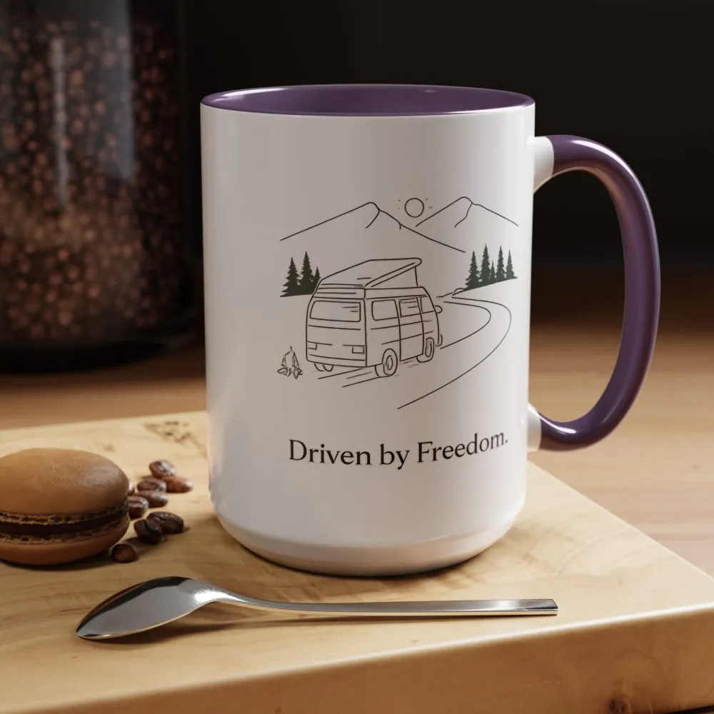 18219827785773063967_2048.jpeg Accent Coffee Mug (11, 15oz) — "Driven By Freedom" Design Minimal-Line