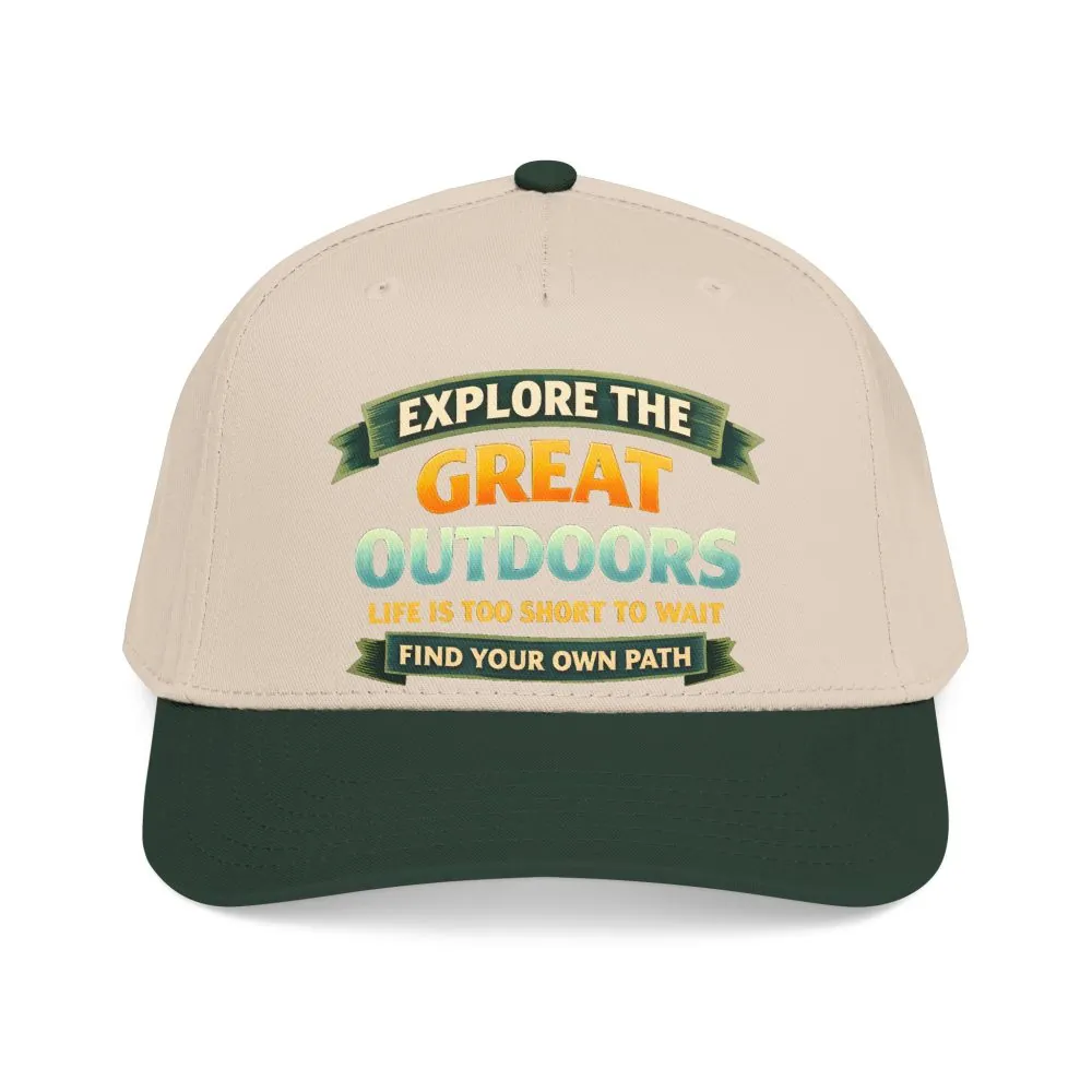 Baseball Cap - "Explore The Great Outdoors" Design Scenic-Line