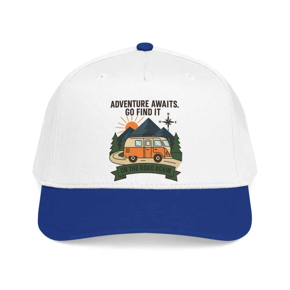 Baseball Cap - "Adventure Awaits" Outdoor Travel Hat
