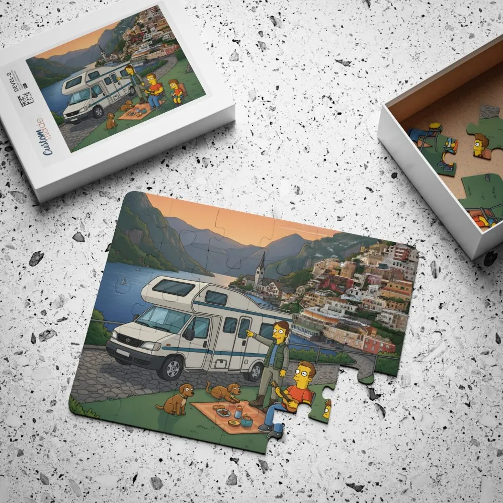 Kids' 30‑Piece Camping Puzzle — Family RV Adventure