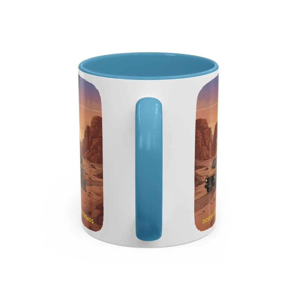 182798452368812467_2048.jpeg Accent Coffee Mug (11, 15oz) — "Desert Dreams Dusty Roads" Design Sitcom-Line