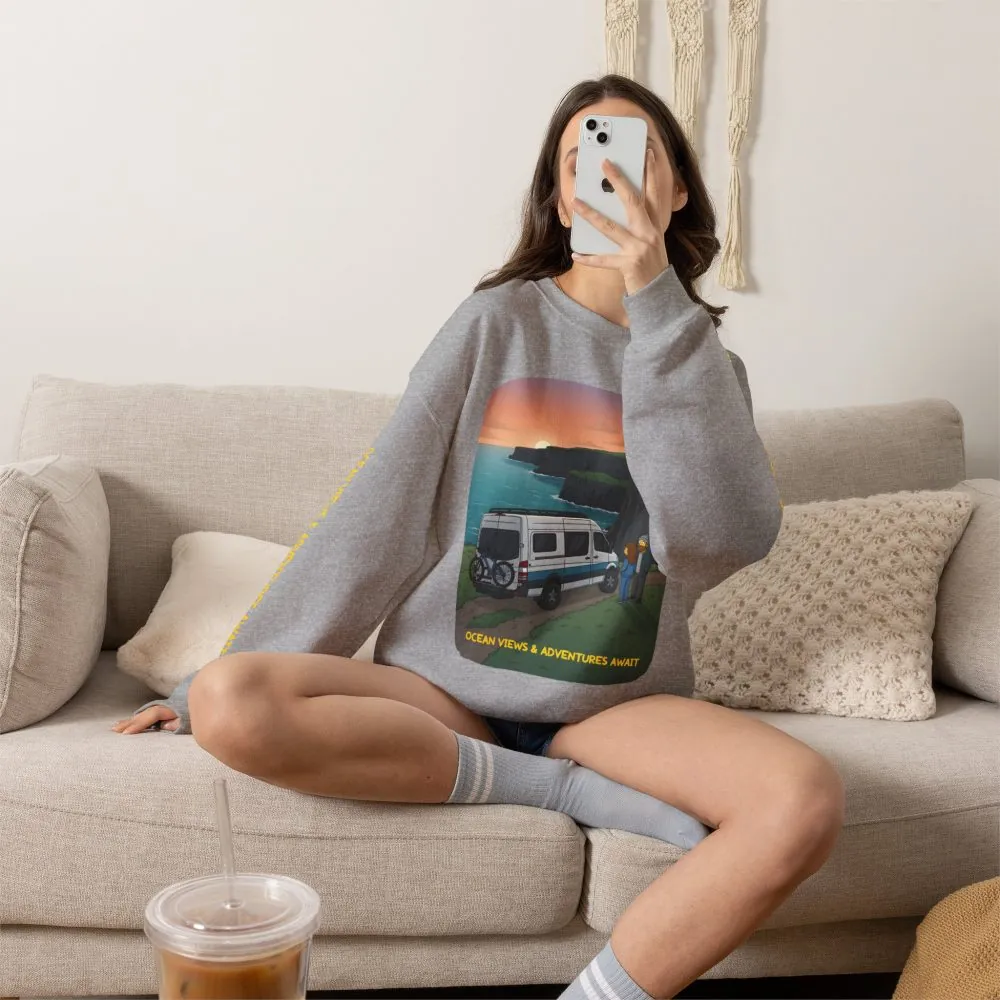 18322765802257494007_2048.jpeg Unisex Heavy Blend™ Crewneck Sweatshirt — "Ocean Views-Adventures Awaits" Design Sitcom-Line