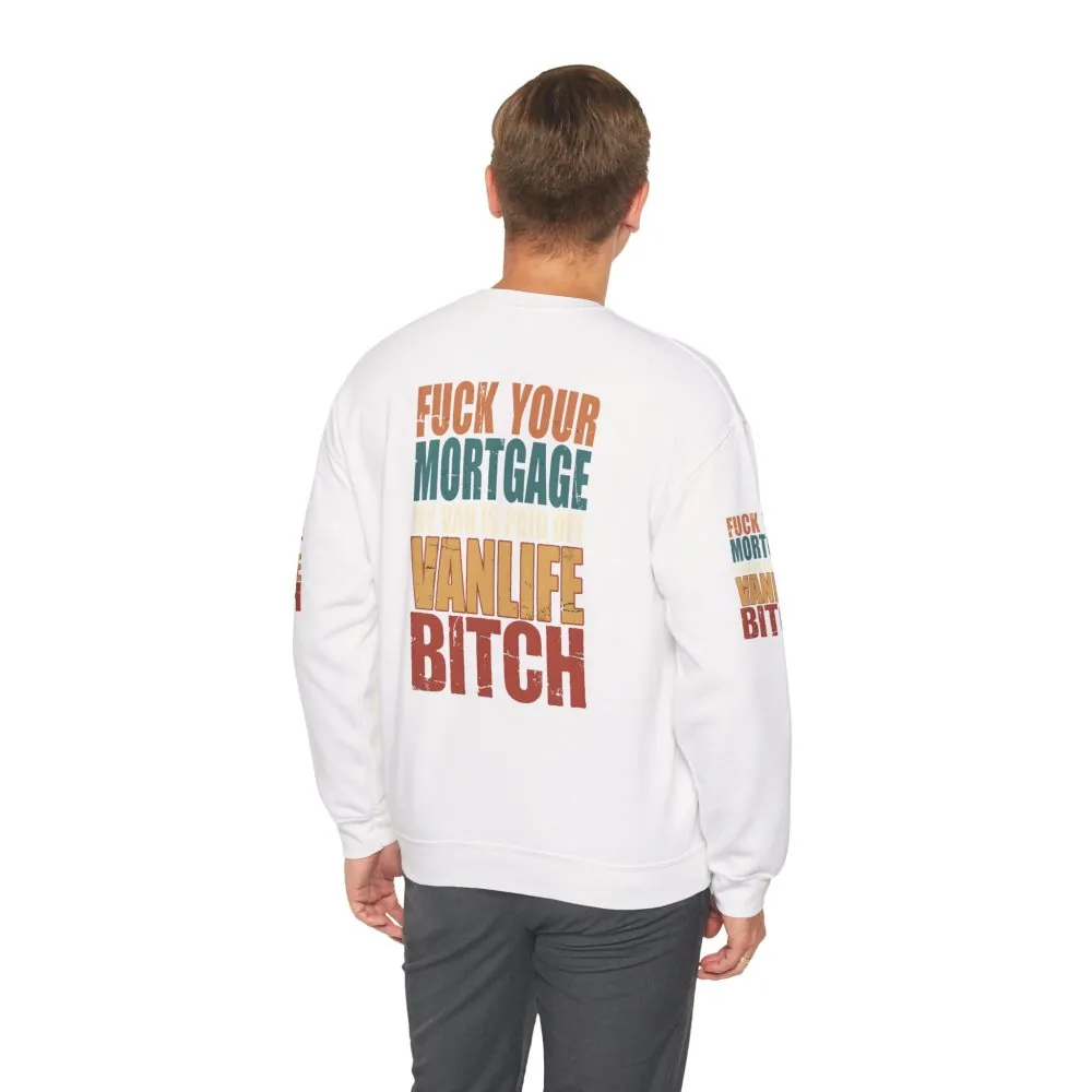 18333882073222038787_2048.jpeg Unisex Heavy Blend™ Crewneck Sweatshirt — "Fuck Your Mortgage" Design F**K-Line
