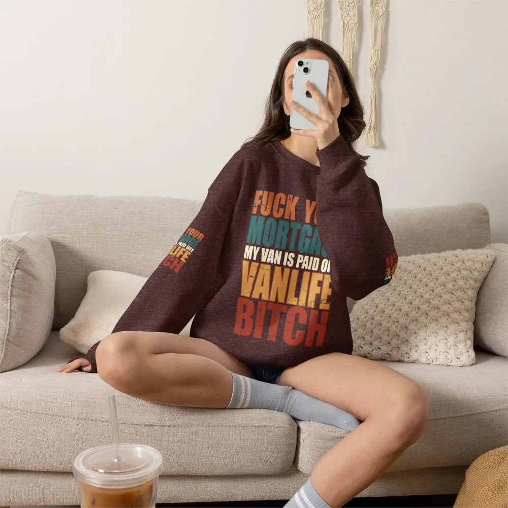 18351854322386238887_2048.jpeg Unisex Heavy Blend™ Crewneck Sweatshirt — "Fuck Your Mortgage" Design F**K-Line