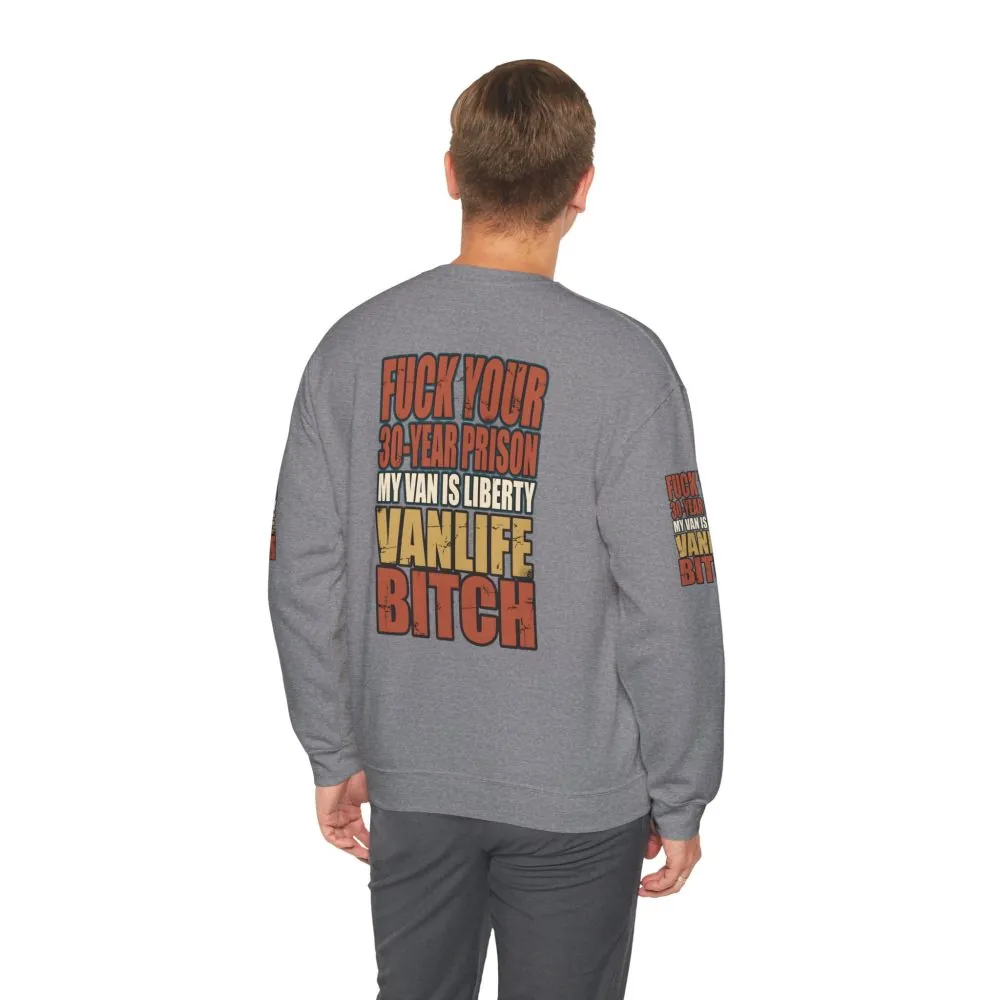 Unisex Heavy Blend™ Crewneck Sweatshirt — "Fuck Your 30 Year" Design F**K-Line