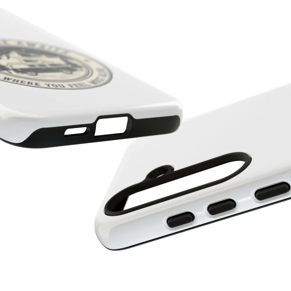 Phone Case — "Adventure Awaits-Go Where You Feel Most Alive" Camper Van Design