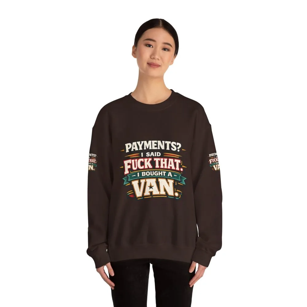 18371400611179341950_2048.jpeg Unisex Heavy Blend™ Crewneck Sweatshirt — "Payments?I Said" Design F**K-Line