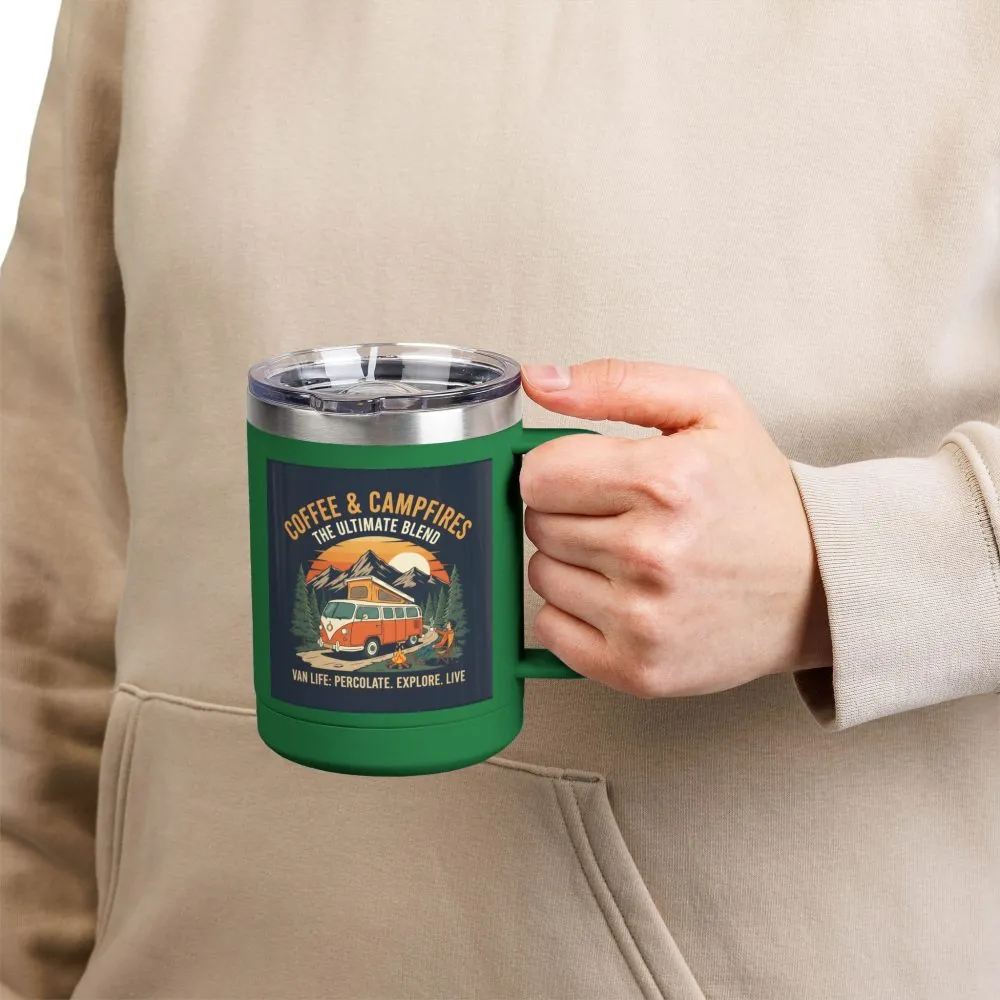 18376901869493816404_2048.jpeg Coffee Mug Tumbler, 15oz — “Coffee & Campfires: The Ultimate Blend”
