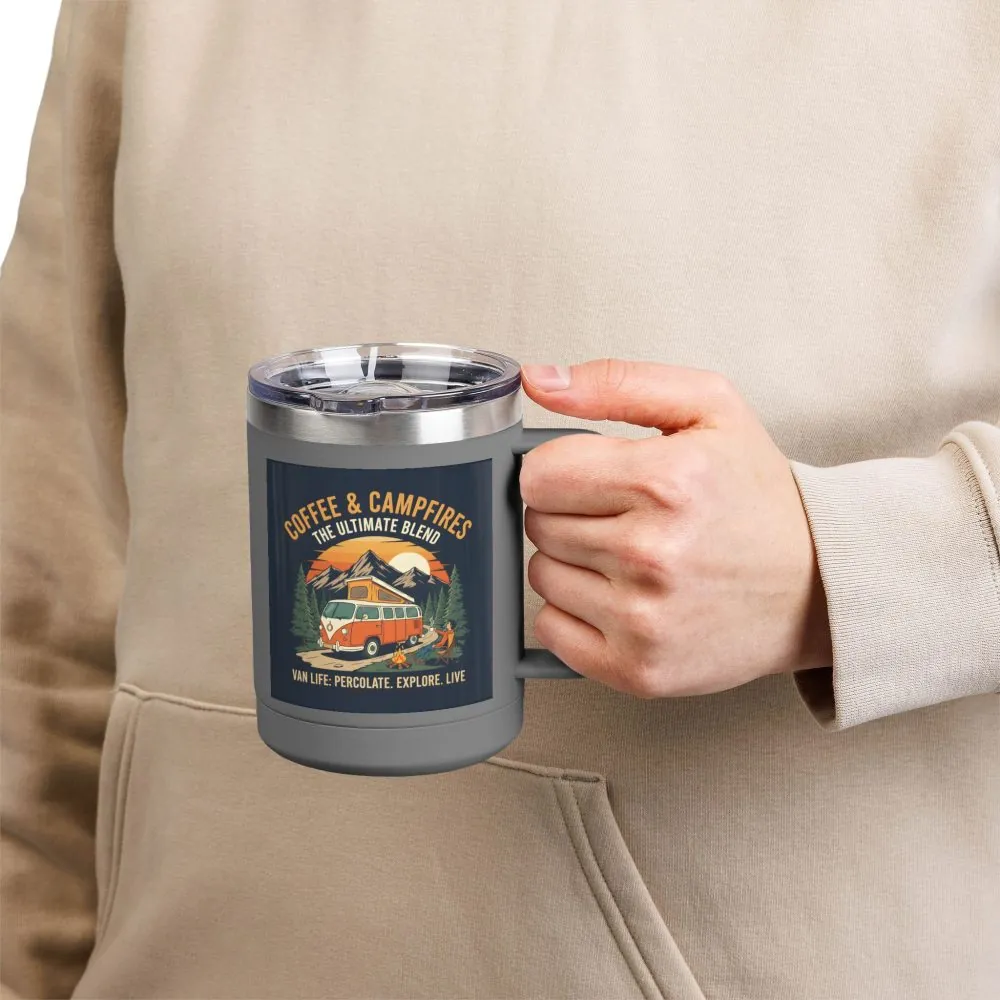 18389320548042382838_2048.jpeg Coffee Mug Tumbler, 15oz — “Coffee & Campfires: The Ultimate Blend”