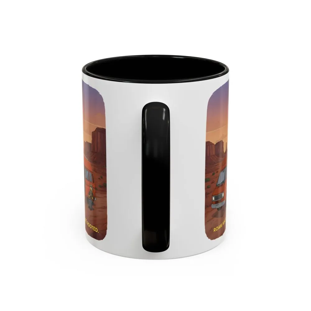 18394848899649784362_2048.jpeg Accent Coffee Mug (11, 15oz) — "Roam Where You Are Rooted" Design Sitcom-Line