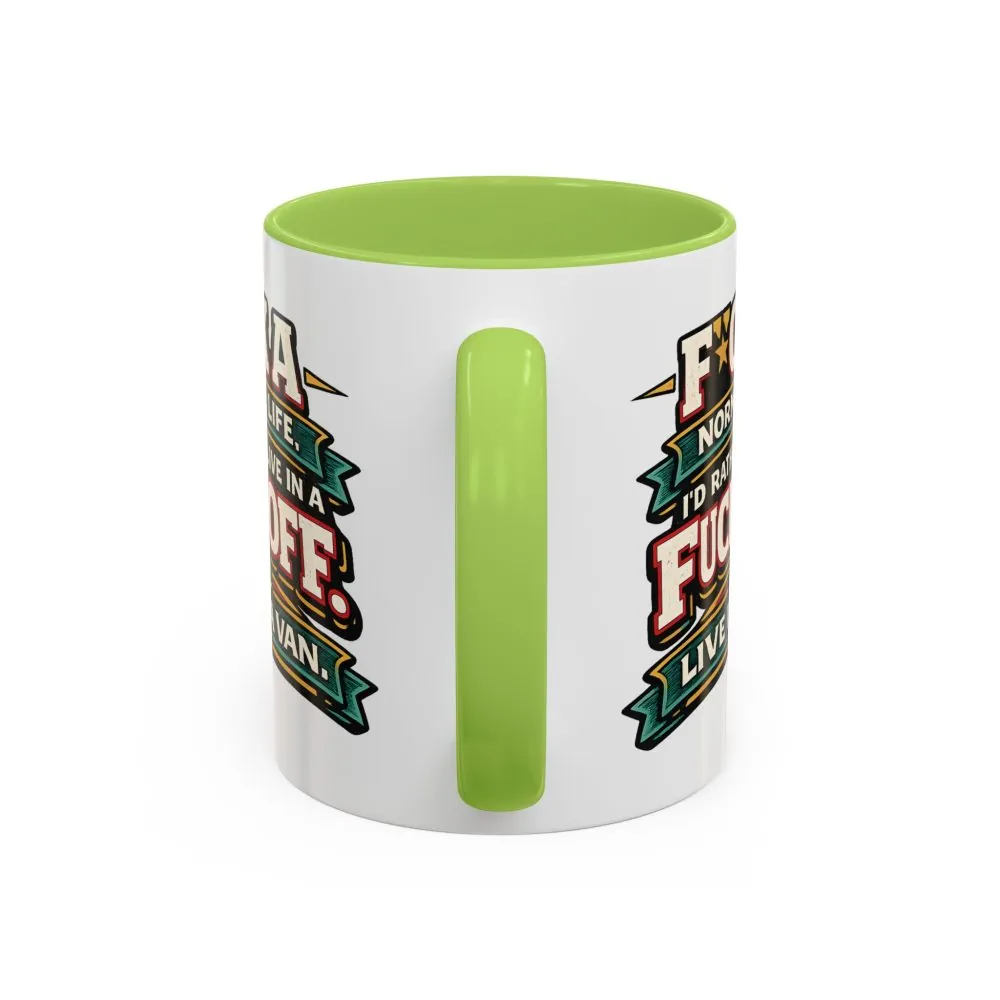 18411439441870328914_2048.jpeg Accent Coffee Mug (11, 15oz) — "Fuck A Normal Life" Design F**K-Line