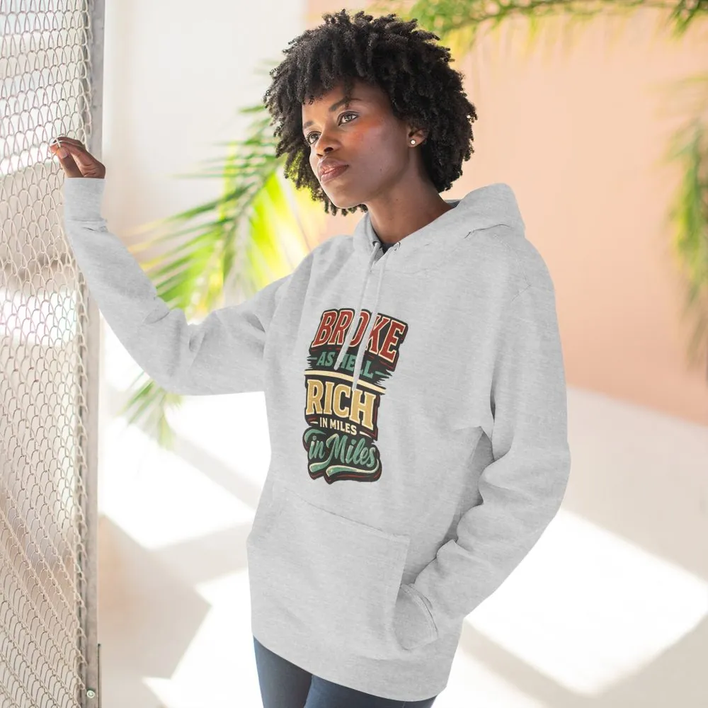 18418848090885783534_2048.jpeg Three-Panel Fleece Hoodie - "Broke As Hell" Design F**K-Line