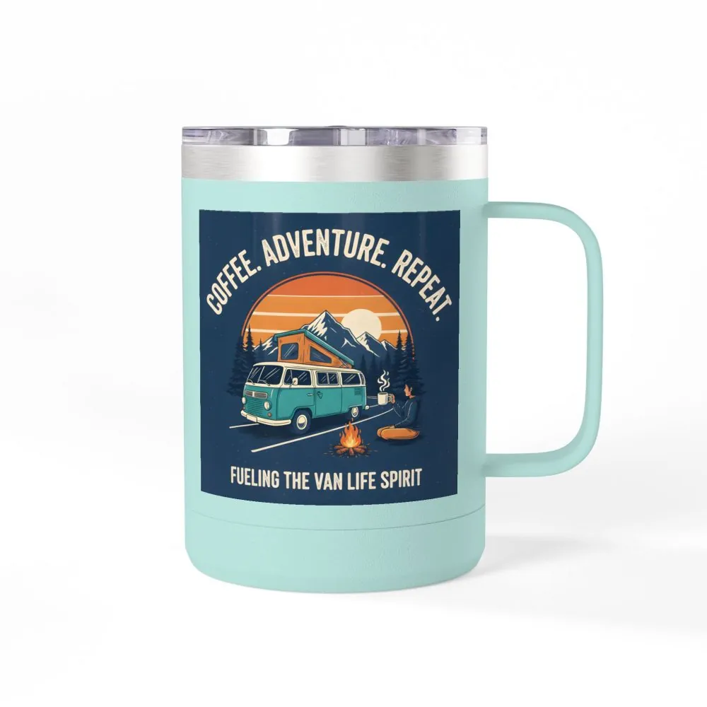 1869973338209186119_2048.jpeg Coffee Mug Tumbler, 15oz — “Coffee. Adventure. Repeat.”