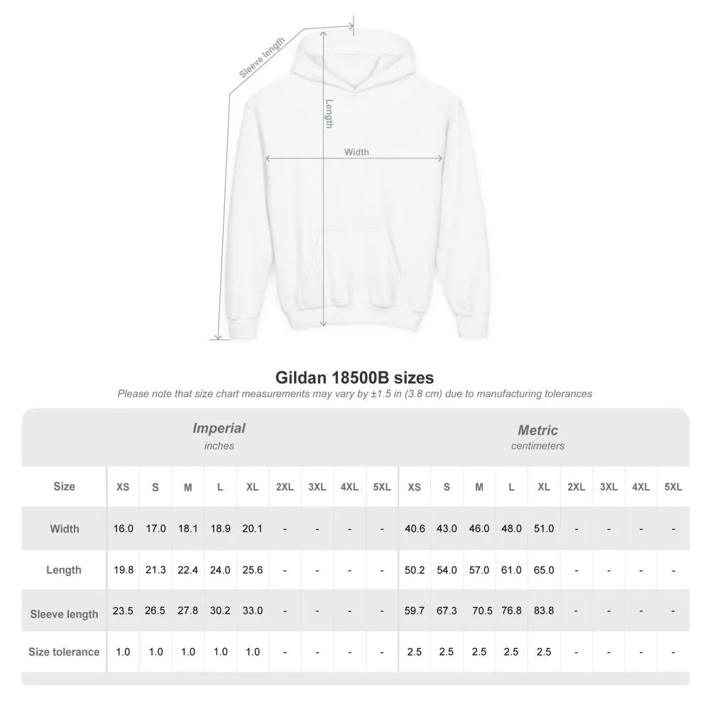 Youth Hoodie(Gildan) – "Fuel Your Adventure" (Design Sitcom-Line)