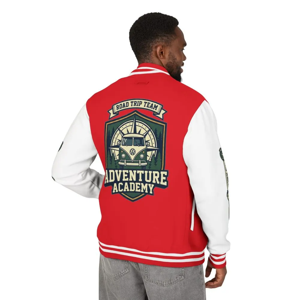 1902517854370921887_2048.jpeg Unisex Heavyweight Letterman Jacket (Awdis) —"Adventure Academy" Road Trip Team Varsity Jacket