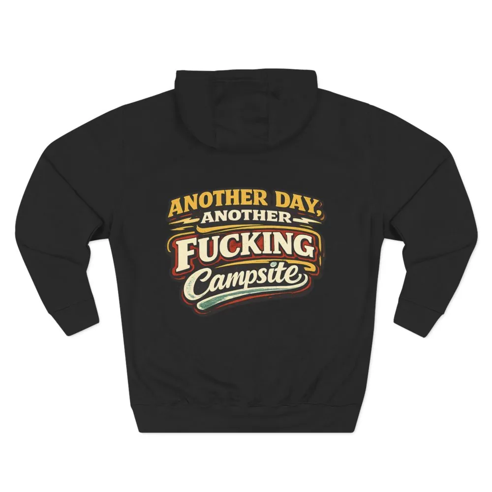 Three-Panel Fleece Hoodie - "Another Day" Design F**K-Line