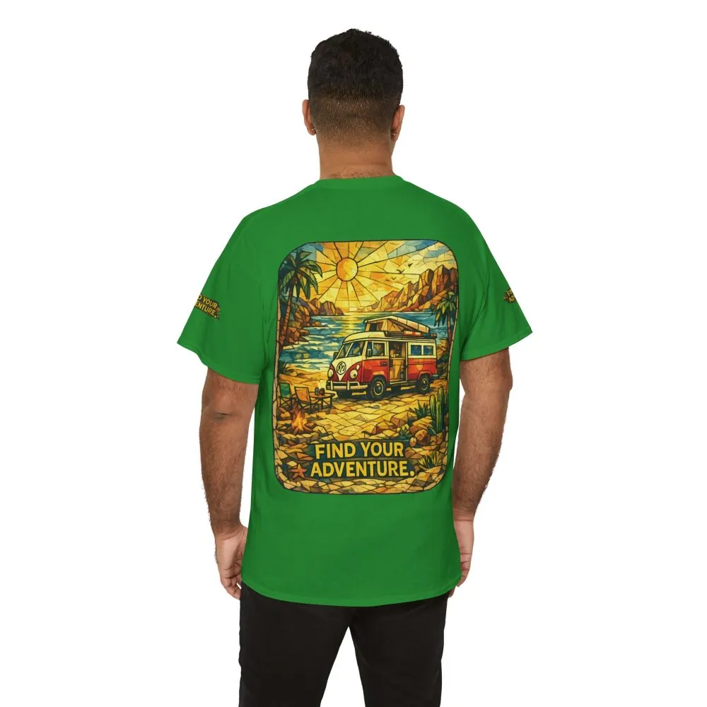1916365573387768674_2048.jpeg Unisex Heavy Cotton Tee — "Find Your Adventure" Design Cubic-Line
