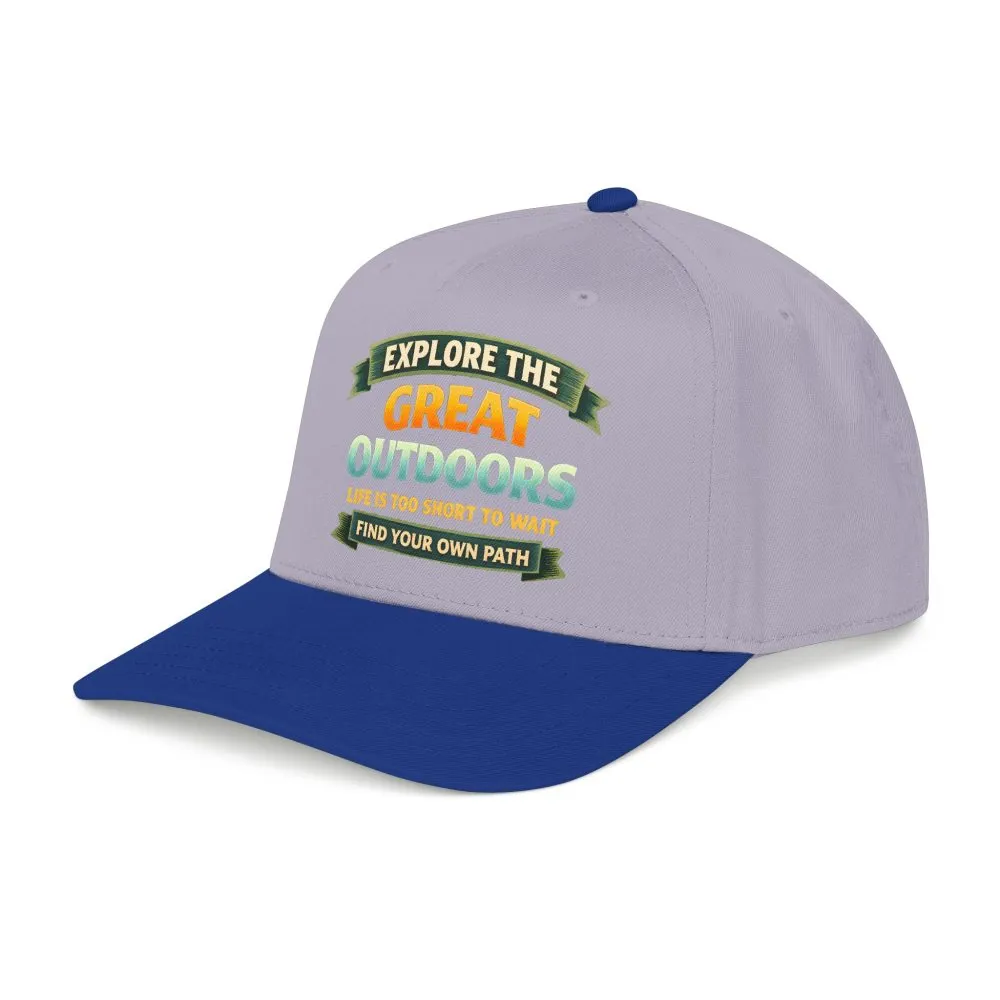 Baseball Cap - "Explore The Great Outdoors" Design Scenic-Line