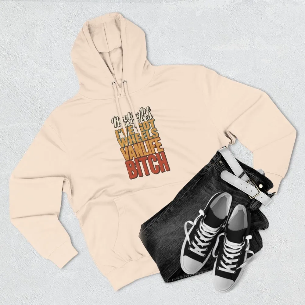 Three-Panel Fleece Hoodie - "Roots Are For Trees" Design F**K-Line