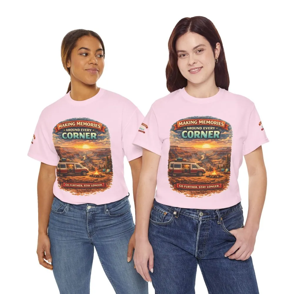 Unisex Heavy Cotton Tee — "Making Memories" Design Scenic-Line