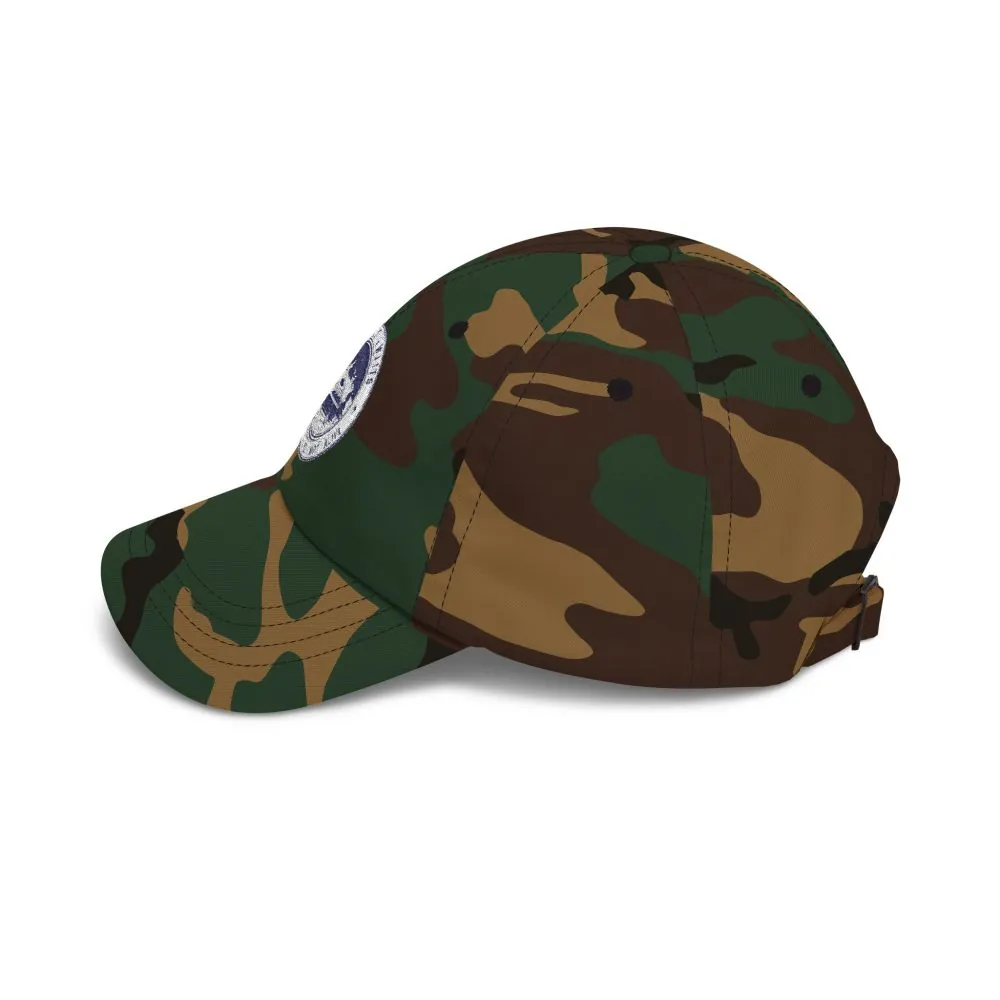Dad Cap - "Adventure Awaits-Go Where You Feel Most Alive" Vintage National Park Stamp Hat