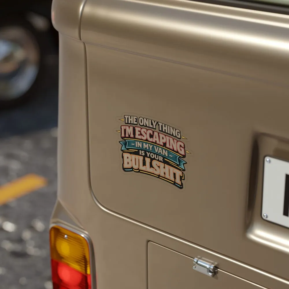 1967806809517778384_2048.jpeg Transparent Outdoor Stickers – "The Only Thing I´m Escaping" Design F**K-Line