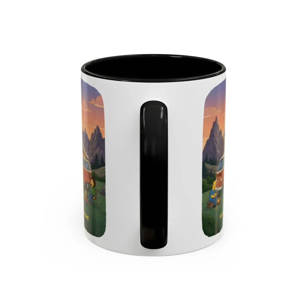 Accent Coffee Mug (11, 15oz) — "Roam Sweet Home" Design Sitcom-Line
