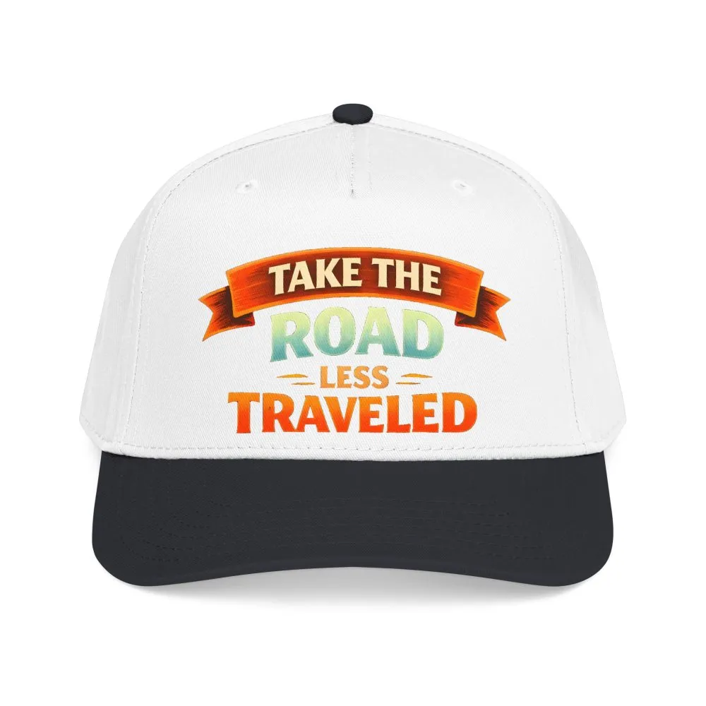 Baseball Cap - "Take The Road Less Traveled" Design Scenic-Line