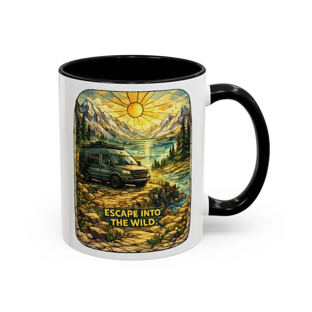 2040879649016933186_2048.jpeg Accent Coffee Mug (11, 15oz) — "Escape Into The Wild" Design Cubic-Line